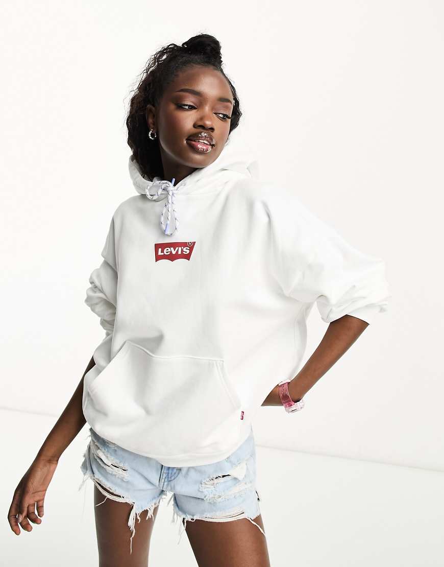 Levi's - Caravan - Kapuzenpullover in Weiß mit Logo von Levi's