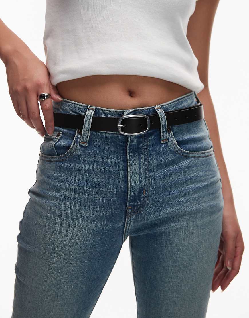 Levi's - Charlie - Ledergürtel in Schwarz mit silberfarbener Schnalle Levi's - Charlie - Ledergürtel in Schwarz mit silberfarbener Schnalle von Levi's