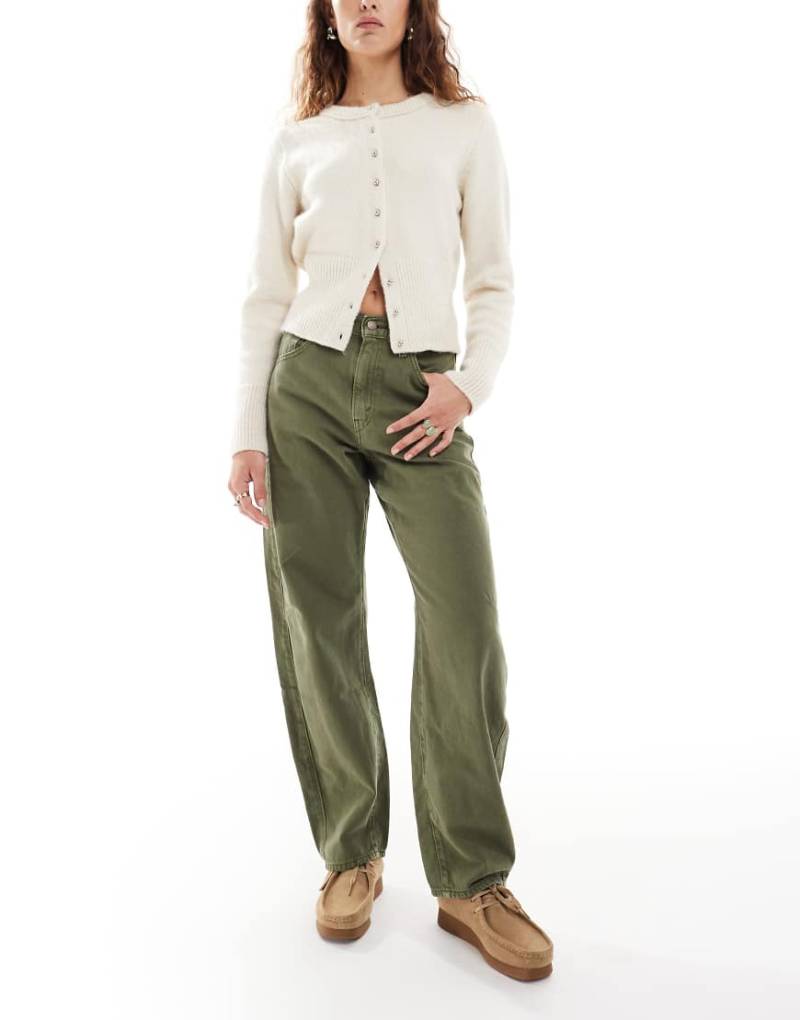 Levi's - Cinch-Barrel-Jeans in Khaki-Grün von Levi's