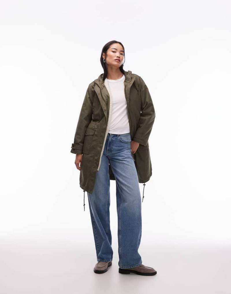 Levi's - Crawford - Western-Parka-Mantel in Khaki mit 3-in-1-Design-Grün Levi's - Crawford - Western-Parka-Mantel in Khaki mit 3-in-1-Design-Grün von Levi's