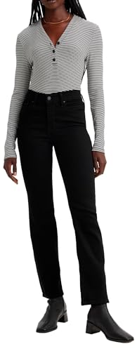 Levi's Damen 314 Shaping Straight Jeans, Black and Black, 30W / 30L Levi's Damen 314 Shaping Straight Jeans, Black and Black, 30W / 30L von Levi's