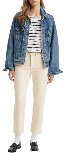 Levi's Damen 501® Crop Jeans,Ecru Booper No Damage,24W / 28L von Levi's