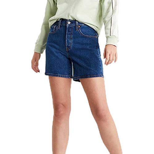 Levi's Damen 501 Mid Thigh Denim Shorts, Salsa Charleston Shadow, 24W EU von Levi's