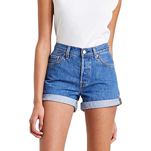 Levi's Damen 501 Rolled Short Denim Shorts Sansome Ransom (Blau) 24 von Levi's