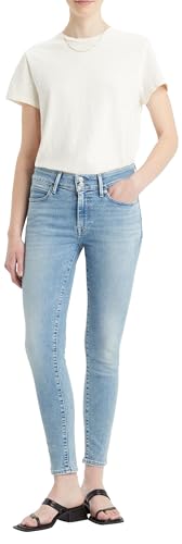 Levi's Damen 711 Double Button Jeans, Blue Wave Light, 29W / 34L von Levi's