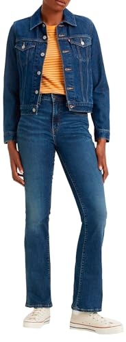 Levi's Damen 725™ High Rise Bootcut Jeans,Blue Wave Dark,28W / 34L von Levi's