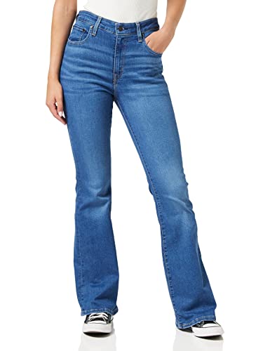 Levi's Damen 726 High Rise Flare Jeans, Medium Indigo Worn in, 33W / 32L von Levi's