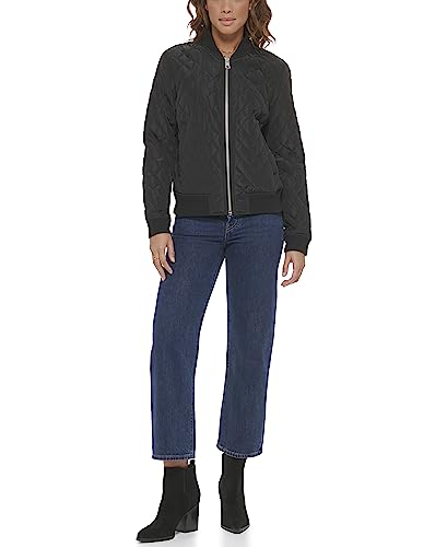 Levi's Damen Bomberjacke mit Rautenmuster Jacke, Shade Black, S von Levi's