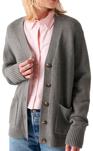 Levi's Damen Boyfriend Pocket Cardi Strickjacke, Light Charcoal Heather Grey BC21 BROS, XS von Levi's