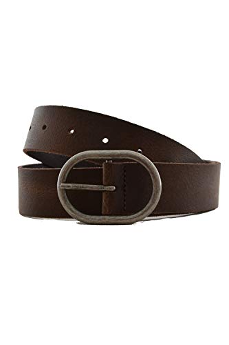 Levi's Damen Circle Buckle Core Gürtel, Braun (Brown), 80 cm (Herstellergröße: 80) von Levi's