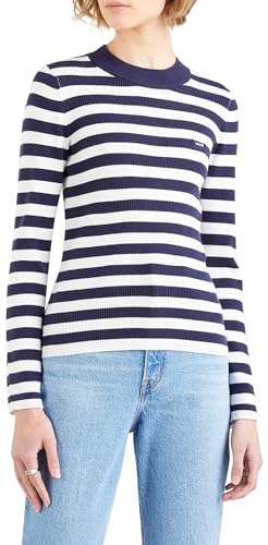 Levi's Damen Crew Rib Sweater Pullover Sweatshirt, Oreo Cookie Multi, L von Levi's