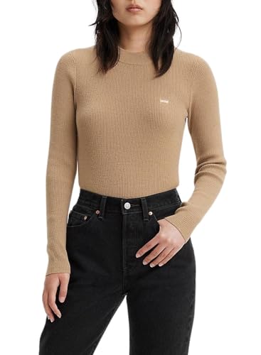 Levi's Damen Crew Rib Sweater Pullover Sweatshirt, Travertine, XS von Levi's