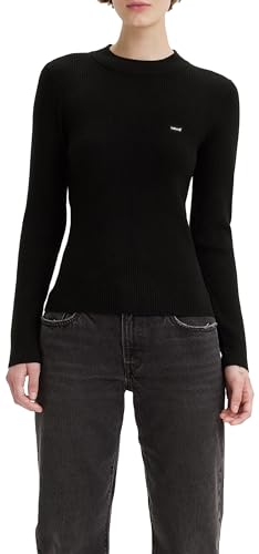 Levi's Damen Crew Rib Sweater Pullover Sweatshirt, Caviar, XS von Levi's