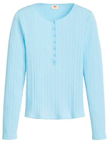 Levi's Damen Dry Goods VACATIONER LS Henley-Hemd, Niagara Mist, L von Levi's