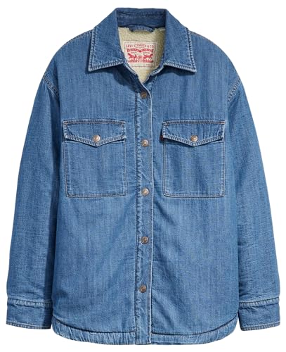 Levi's Damen Edie Packable Jacke Jacket, HIP TO BE SQUARE 3, L von Levi's