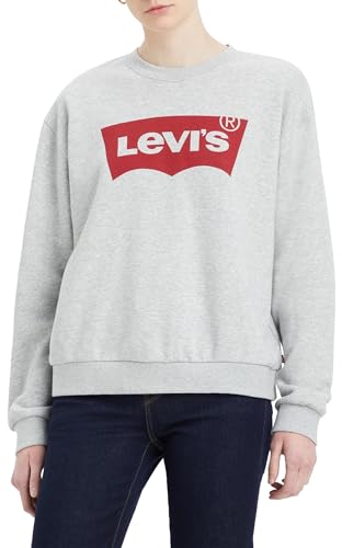 Levi's Damen GR Everyday Sweatshirt, Crew CORE Batwing II Starstruck Heather Grey Starstruck HETAHER Grey, S von Levi's