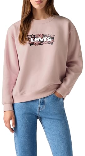 Levi's Damen Gr Everyday Crew Sweatshirt, Lse_Gab Rose Bw Fill, XS von Levi's