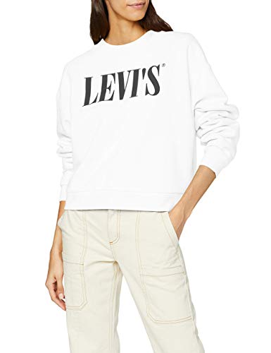 Levi's Damen Graphic Diana Crew T2 90S W Sweatshirt, Weiß (90's Serif White+ 0000), Large von Levi's