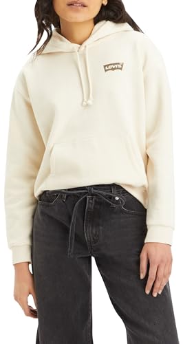 Levi's Damen Graphic Everyday Kapuzenpullover, Hoodie ANNESSA Cheetah BW Fill White SWAN, L von Levi's