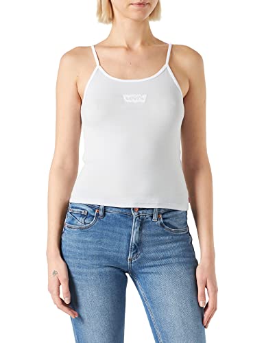 Levi's Damen Graphic Planet Tank Top, Logo Arctic Ice/Bright White, M von Levi's