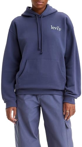 Levi's Damen Graphic Salinas Hoodie Kapuzenpullover, Floral Peace Sign Crown Blue, XS von Levi's