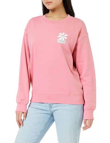 Levi's Damen Graphic Standard Crewneck Pullover Sweatshirt, Batwing Schoolyard Daisy Rose, M von Levi's