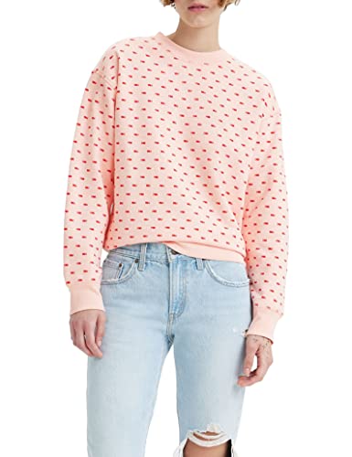 Levi's Damen Graphic Standard Crewneck Pullover Sweatshirt, Mini Batwing Pearl Blush, M von Levi's