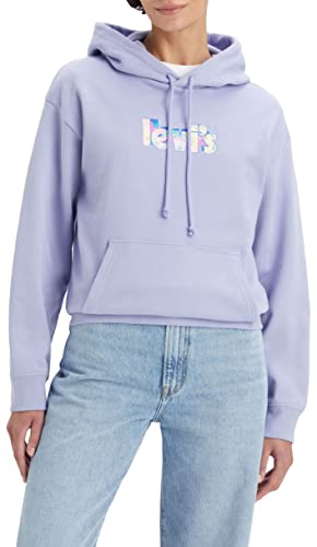 Levi's Damen Graphic Standard Hooded Sweatshirt Hoodie, Poster Logo Persian Violet, S von Levi's