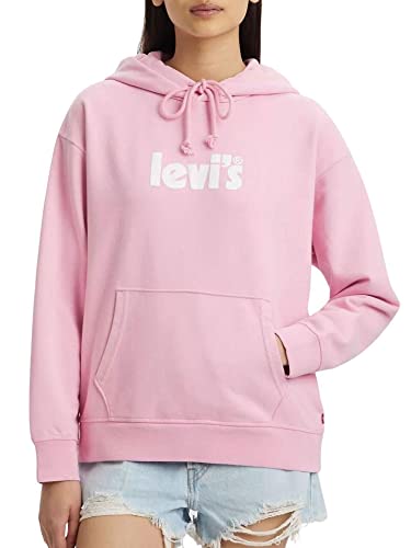 Levi's Damen Graphic Standard Hoodie, Poster Logo Prism Pink, XXS von Levi's