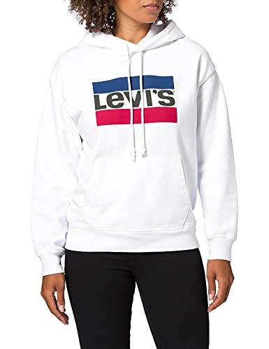 Levi's Damen Graphic Standard Hoodie, Sportswear 2.1 White +, L von Levi's