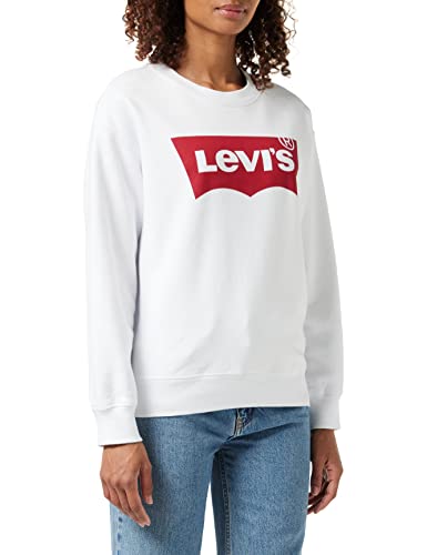 Levi's Damen Graphic Standard Crewneck Pullover Sweatshirt, White, XS von Levi's