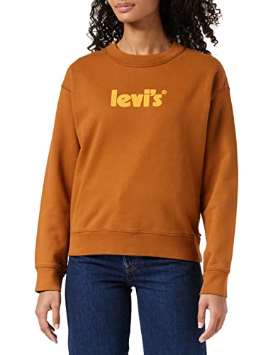 Levi's Damen Graphic Standard Crewneck Pullover Sweatshirt, Poster Logo Glazed Ginger, S von Levi's