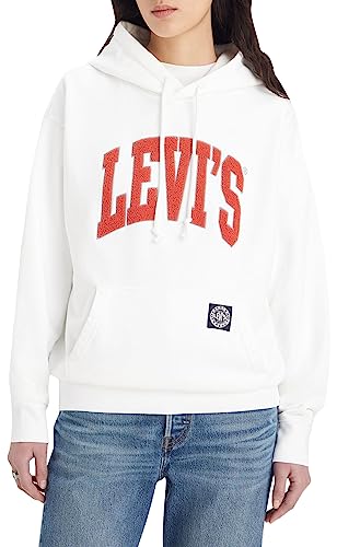 Levi's Damen Graphic Standard Hooded Sweatshirt Hoodie, Collegiate Levis Bright White, XS von Levi's