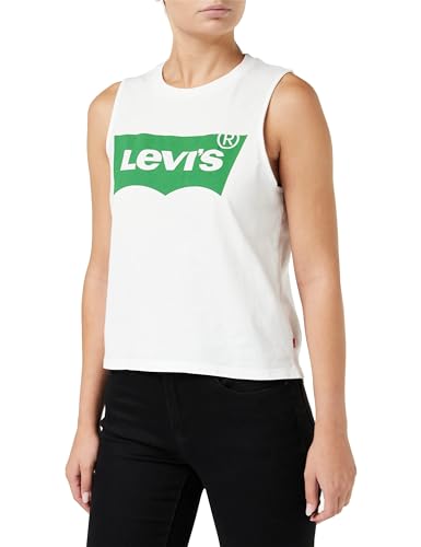 Levi's Damen Graphic Band Tank Top Batwing Band Tank White + (Weiß) XS von Levi's