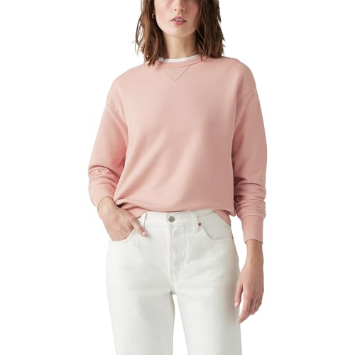 Levi's Damen Heritage Sweatshirt mit Rundhalsausschnitt Pale Mauve Red XS von Levi's