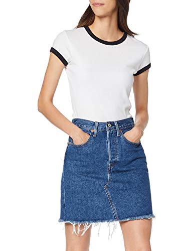 Levi's Damen High Rise Decon Iconic Boyfriend Skirt Meet In The Middle (Blau) 24 von Levi's