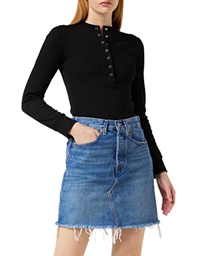 Levi's Damen High Rise Decon Iconic Boyfriend Skirt Stuck In The Middle (Blau) 28 von Levi's