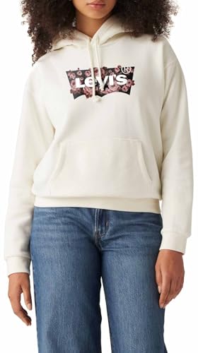 Levi's Damen Lse_GRAP Everyday Hoodie Kapuzenpullover, Magnolia Bw Fill Egr, L von Levi's