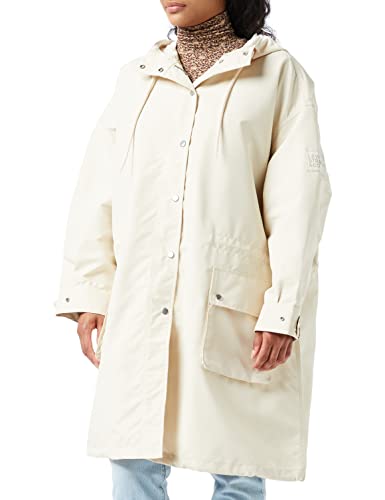 Levi's Damen Mid Length Sloan Rain Jacket Whitecap Grey (Weiß) L von Levi's