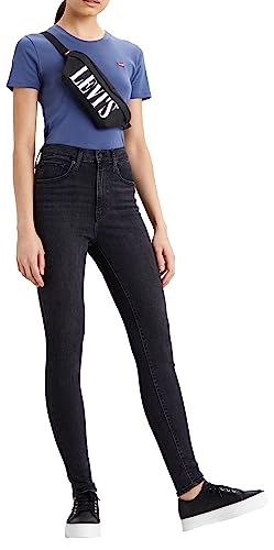 Levi's Damen Mile High Super Skinny Jeans , Black Ground , 32W / 32L von Levi's