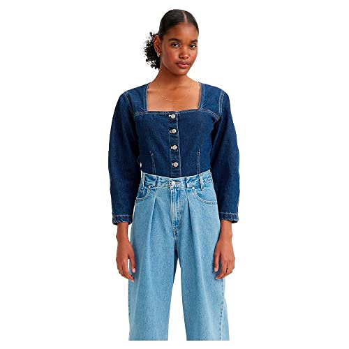 Levi's Damen Milo Denim Blouse Top von Levi's
