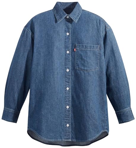 Levi's Damen Nola Oversized Shirt Hemd,Hitzig Mid 2,XL von Levi's