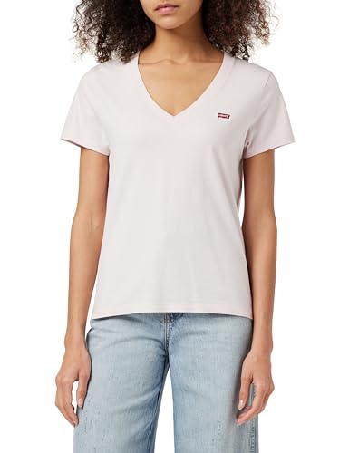 Levi's Damen Perfect V-Neck T-Shirt,Mauve Chalk,L von Levi's