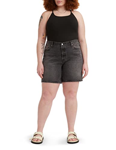 Levi's Damen Plus 501 90s Short, Z5098 Black Worn in, 14W von Levi's