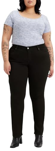 Levi's Damen Plus Size 314™ Shaping Straight Jeans, Soft Black 2, 16 W M von Levi's