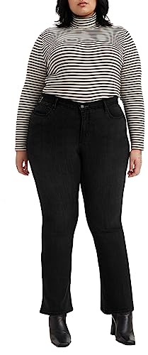 Levi's Damen Plus Size 315™ Shaping Bootcut Jeans, Soft Black, 14 L von Levi's