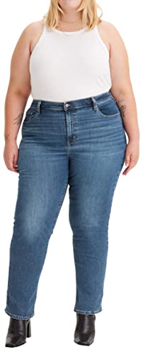 Levi's Damen Plus Size 724 High Rise Straight Jeans, Blue Wave Mid Plus, 22 EU von Levi's