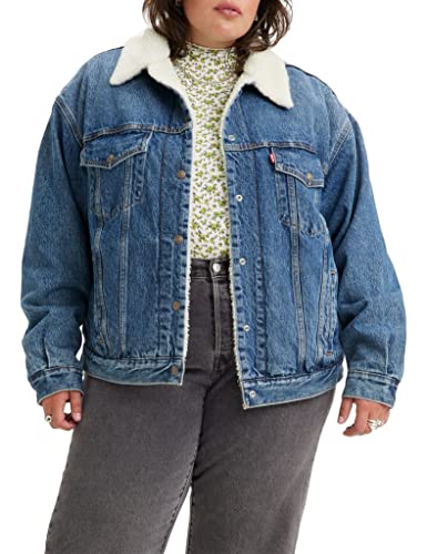 Levi's Damen Plus Size 90s Sherpa Trucker Jacke, After School Sitcom Plus, 3XL Levi's Damen Plus Size 90s Sherpa Trucker Jacke, After School Sitcom Plus, 3XL von Levi's