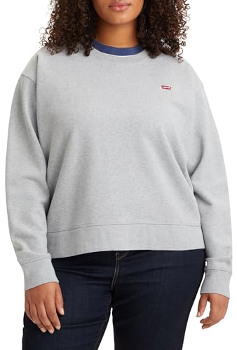 Levi's Damen Pl Standard Swtshrt Starstruck Hea Crewneck Non Graphics, Pl Standard Crew Swtshrt Starstruck Heather Grey, XXL EU von Levi's