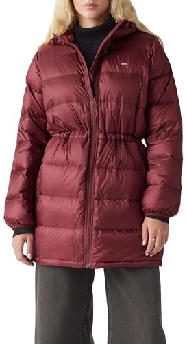Levi's Damen Polly MIDI Puffer Jacke, Burgundy, L von Levi's